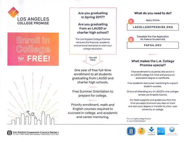  Free College! - Los Angeles College Promise